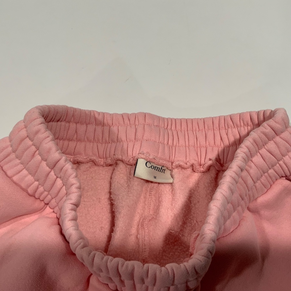 Comfrt Collection Pastel Edit Bubblegum Pink Joggers - Picture 4 of 5